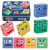 Wooden face-shifting magic cube