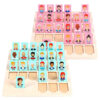 Wooden Guess Who? logic puzzle game
