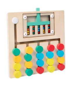 Wooden ball rolling toy