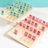 Wooden Guess Who? logic puzzle game