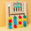Wooden ball rolling toy